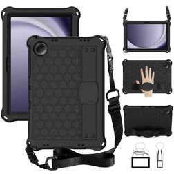 Mobigear HexStrap Samsung Galaxy Tab A11 Plus Hülle EVA Schaum Backcover + Schulterträger - Schwarz