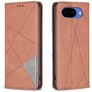 Mobigear Rhombus Slim Google Pixel 10a Hülle Klapphülle - Braun
