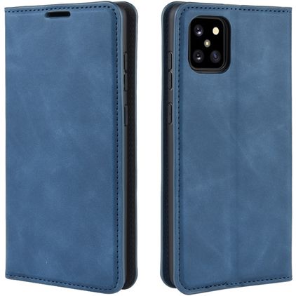 Mobigear Retro Slim Samsung Galaxy Note 10 Lite Hülle Klapphülle Geldbörse - Dunkelblau