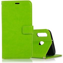 Mobigear Wallet Samsung Galaxy A40 Hülle Klapphülle Geldbörse - Grün