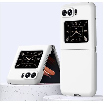 Mobigear Colors Motorola Razr (2022) Hardcase Backcover - Weiß