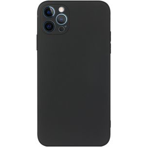 Mobigear Colors iPhone 15 Pro Hülle Flexibles TPU Backcover - Schwarz
