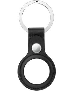 Mobigear Keychain Apple AirTag Hülle Schlüsselanhänger - Schwarz