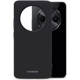 Mobilize Rubber Gelly Xiaomi Redmi 14C Hülle Flexibles TPU Backcover - Schwarz