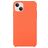 Mobigear Rubber Touch iPhone 15 Silikon Hülle Backcover - Orange