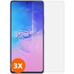 Mobigear Samsung Galaxy S10 Panzerglas Gehärtetes Glas Displayschutz - Hüllenfreundlich (3er Pack)