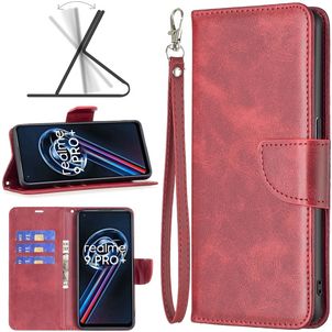 Mobigear Excellent Realme 9 Pro Plus Hülle Klapphülle Geldbörse - Rot
