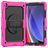 Mobigear SureGrip Xtreme Samsung Galaxy Tab A9 Plus (2023) Hülle Kunststoff / Silikon Backcover + Schultergurt + Ständer - Pink