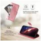Mobigear Zipper iPhone 17 Pro Max Hülle Klapphülle Geldbörse - Roségold