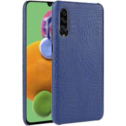Mobigear Croco Samsung Galaxy A90 Hülle Hardcase Backcover - Blau