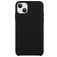 Mobigear Rubber Touch iPhone 15 Silikon Hülle Backcover - Schwarz