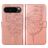 Mobigear Butterfly Google Pixel 9 Pro Hülle Klapphülle Geldbörse - Roségold
