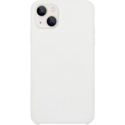 Mobigear Rubber Touch iPhone 15 Silikon Hülle Backcover - Weiß