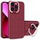 Mobigear Cube iPhone 14 Hülle Hardcase Backcover mit Ständer - Rot