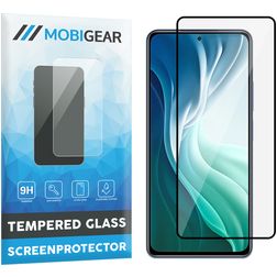 Mobigear Premium Xiaomi Mi 11i Panzerglas Gehärtetes Glas Displayschutz - Hüllenfreundlich - Schwarz