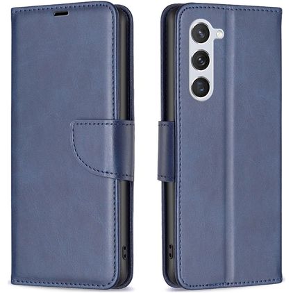 Mobigear Excellent Samsung Galaxy S25 Hülle Klapphülle Geldbörse - Blau