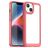 Mobigear Crystal iPhone 15 Hülle Hardcase Backcover - Transparent / Rot