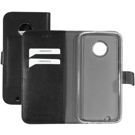 Mobiparts Classic Wallet Motorola Moto G6 Hülle Klapphülle Geldbörse - Schwarz