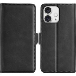 Mobigear Slim Magnet iPhone 16 Pro Max Hülle Klapphülle Geldbörse - Schwarz