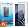 Mobigear Premium OnePlus 11 Panzerglas Gehärtetes Glas Displayschutz - Hüllenfreundlich - Schwarz (3er Pack)