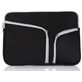 Mobigear Double Zipper Neopren Laptop Sleeve (max 27 cm x 36 cm) Laptop Hülle - Schwarz