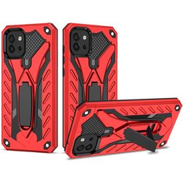 Mobigear Armor Stand Samsung Galaxy A03 Hülle Hardcase Backcover Stoßfest mit Ständer - Rot