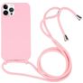 Mobigear Lanyard iPhone 16 Pro Max Silikon Handykette - Pink