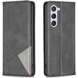 Mobigear Rhombus Slim Samsung Galaxy S25 Hülle Klapphülle - Schwarz
