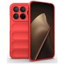 Mobigear Bumpy Xiaomi 15T Pro Hülle Flexibles TPU Backcover - Rot