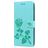 Mobigear Roses Samsung Galaxy J6 Plus Hülle Klapphülle Geldbörse - Türkis