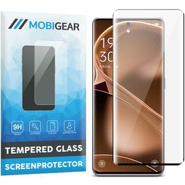 Mobigear OPPO Find X6 Pro Panzerglas Gehärtetes Glas Displayschutz - Hüllenfreundlich - Schwarz