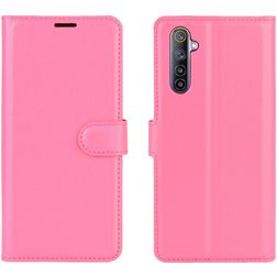 Mobigear Classic Realme 6 Hülle Klapphülle Geldbörse - Magenta
