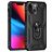 Mobigear Armor Ring iPhone 13 Hülle Hardcase Backcover Stoßfest mit Ringhalter - Schwarz