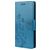Mobigear Flowers Samsung Galaxy A33 Hülle Klapphülle Geldbörse - Blau