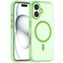 Mobigear Shockproof iPhone 16 MagSafe Hülle Flexibles TPU Backcover - Grün
