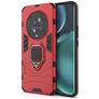 Mobigear Armor Ring HONOR Magic 4 Pro Hardcase Backcover Shockproof mit Ringhalter - Rot