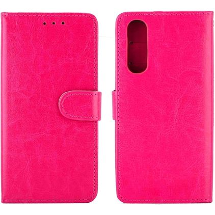 Mobigear Wallet OPPO Reno 3 Pro Hülle Klapphülle Geldbörse - Pink