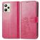 Mobigear Clover Realme C35 Hülle Klapphülle Geldbörse - Magenta