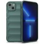 Mobigear Bumpy iPhone 14 Plus Hülle Flexibles TPU Backcover - Grün