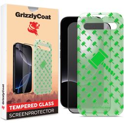 GrizzlyCoat Easy Align iPhone 17 Pro Hybrid Glass Displayschutz - Hüllenfreundlich + Applikator