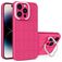 Mobigear Cube iPhone 14 Pro Max Hülle Hardcase Backcover mit Ständer - Magenta