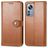 Mobigear Snap Button Xiaomi 12 Pro Hülle Klapphülle Geldbörse - Braun