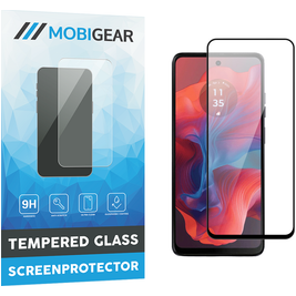 Mobigear Premium Motorola Moto G04 Panzerglas Gehärtetes Glas Displayschutz - Hüllenfreundlich - Schwarz