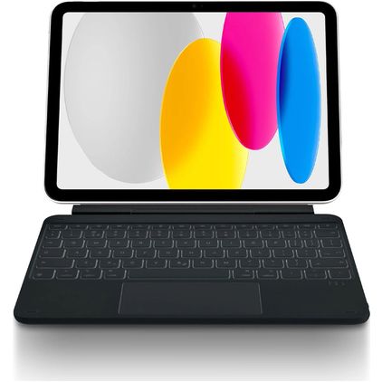 Decoded Keyboard iPad 11 (2025) Hülle QWERTY Bluetooth Tastatur Klapphülle - Schwarz