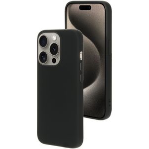 Mobiparts iPhone 15 Pro Silikon Hülle Backcover - Schwarz