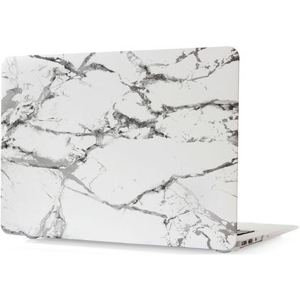 Mobigear Marble MacBook Pro 13 Zoll (2016-2023) Hardcase Hülle MacBook Case - Weiß - Model A1706 / A1708 / A1989 / A2159 / A2289 / A2251 / A2338