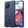Mobigear Rugged Shield Motorola Edge 30 Fusion Hülle Flexibles TPU Backcover Stoßfest - Blau