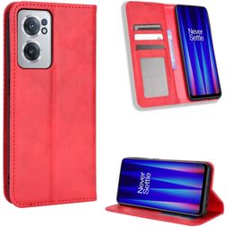 Mobigear Sensation OnePlus Nord CE 2 Hülle Klapphülle Geldbörse - Rot