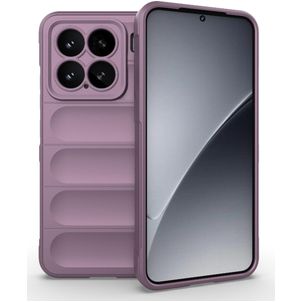 Mobigear Bumpy Xiaomi 15 Hülle Flexibles TPU Backcover - Lila