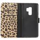 Mobigear Leopard Samsung Galaxy S9 Plus Hülle Klapphülle Geldbörse - Braun